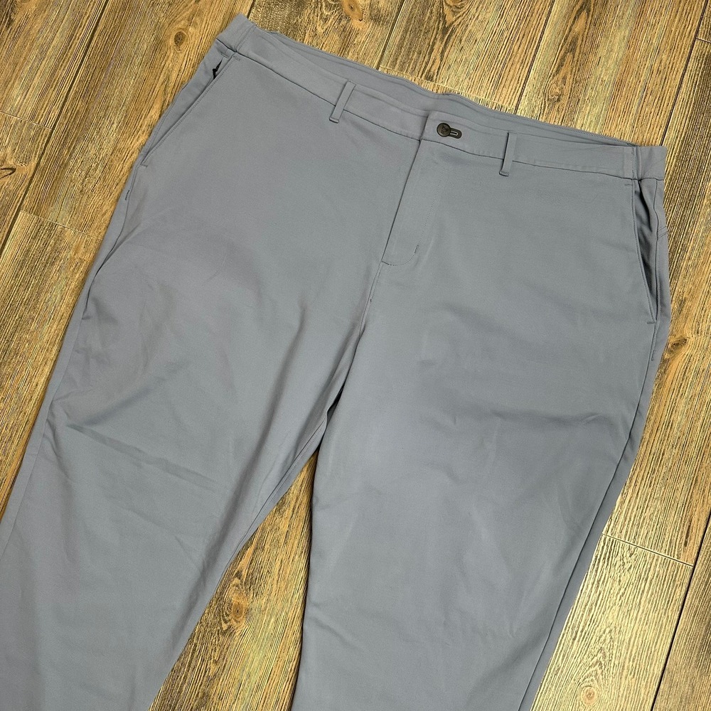 Public Rec Gamechanger Pants Light Blue Flat Front Stretch Comfort Size 44x32